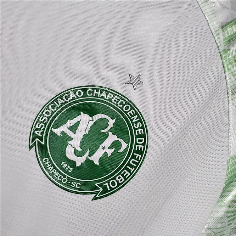 Chapecoense Soccer Jersey 20-21 Away White Soccer Shirt - Click Image to Close
